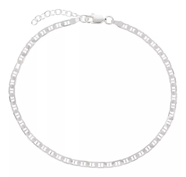 Fußkettchen, Fußkette, 925 Silber, Fußschmuck, 22-25cm, Modell 54