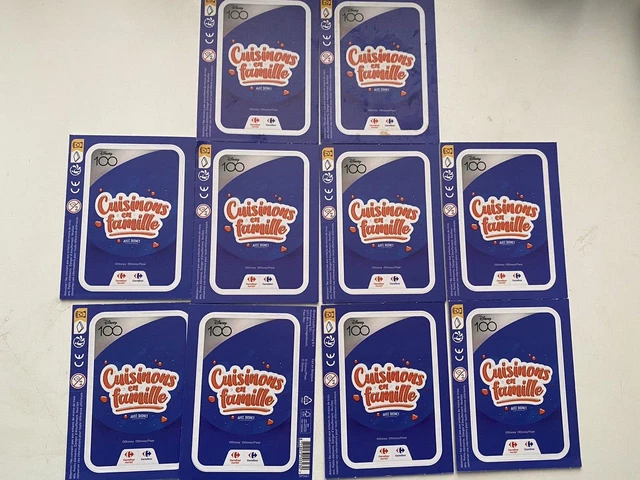 10 POCHETTES CUISINONS EN FAMILLE avec DISNEY CARREFOUR 2023