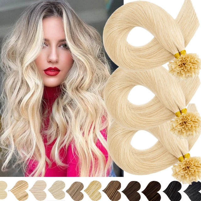 Pre Bonded Keratin Fusion Nail U Tip Hair Extensions 100% Remy Human Hair 0.5g/s