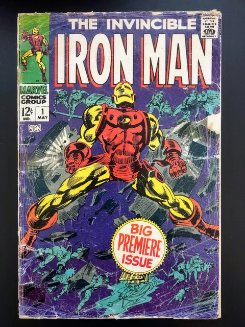Marvel Comics 1968 Invincible Iron Man #1 Big Premiere Issue Original 1st MCU