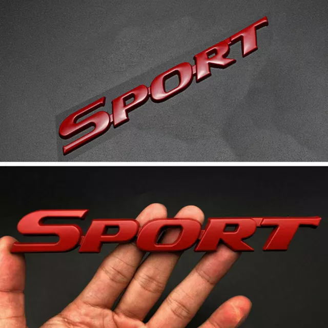 Car Metal 3D SPORT Logo Emblem Badge Sticker Trunk Bumper Decal Accessories
