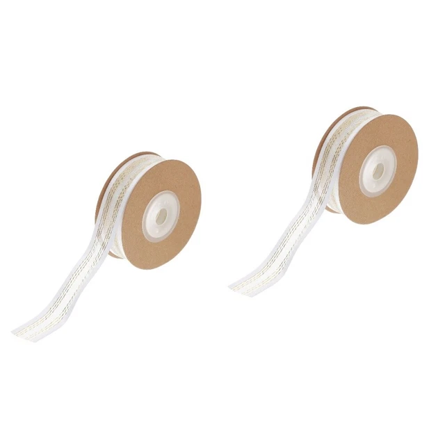 Satinband 2x Wired Weihnachten Band Organza Band Kränze Bogen Bouquets Verpackun