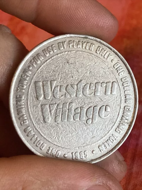 Vintage 1985 Western Village Sparks, Nevada One Dollar Gaming Token