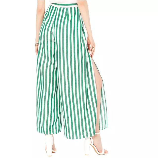 Lucy Paris Indie Striped Pants White/Green XS 2