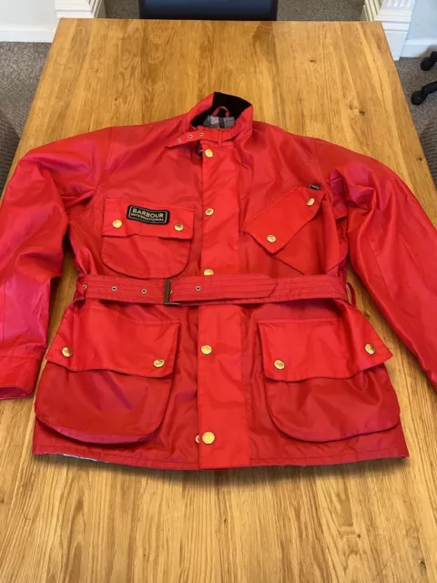Barbour international on sale nylon jacket