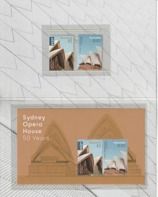 AUSTRALIA 2023 Sydney Opera House 50 Years Stamp pack. Stamps