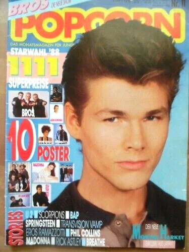 POPCORN 11- 1988 a-ha BROS Springsteen Scorpions Jason Donovan U2 Eros Ramazotti