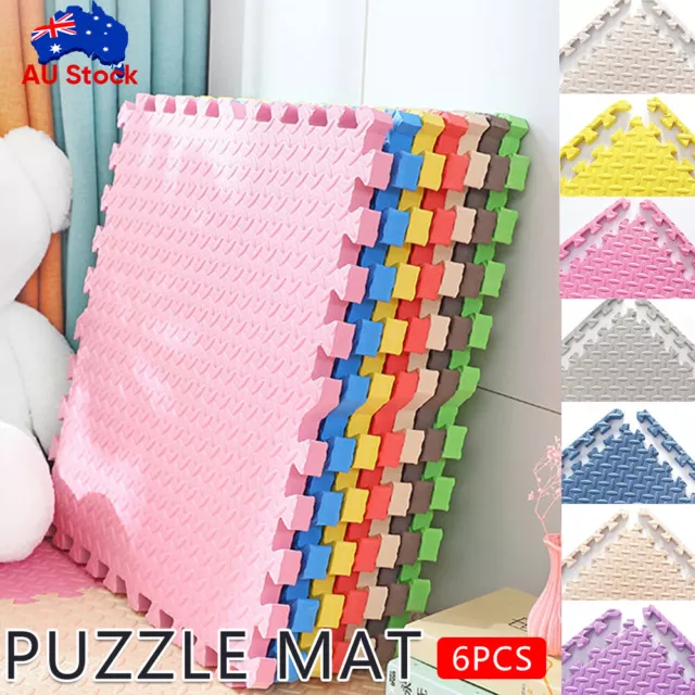 Puzzle Exercise Mat EVA Gym Interlocking Foam Floor Tiles Kids Floor Padding