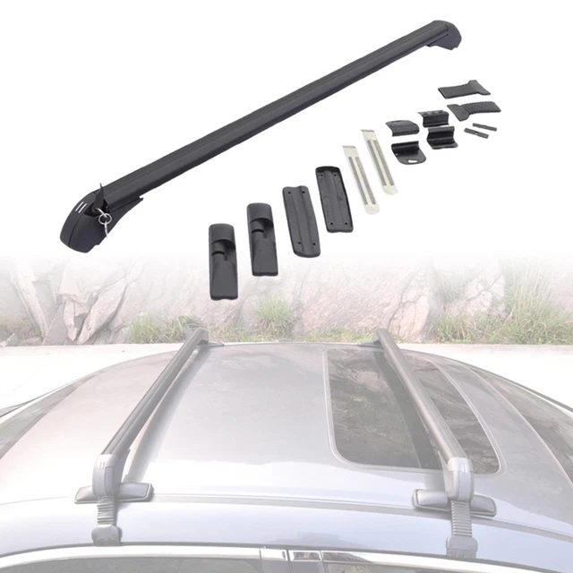 Barres de toit Transversales pour Toyota Tundra Double Cab 2014-2021 Noir 2x