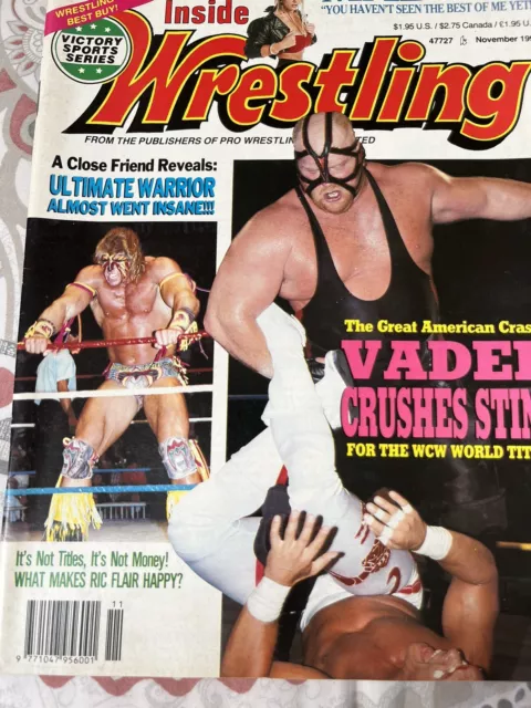 Inside Wrestling Magazine November 1992 Vader Ultimate Warrior WWF WCW