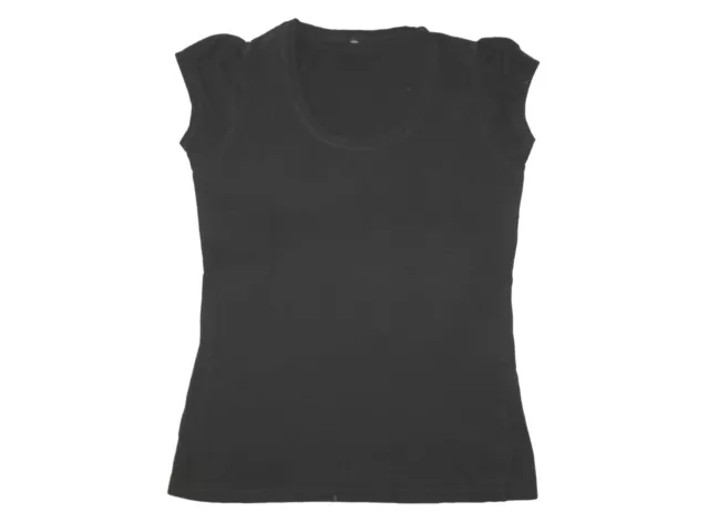 Maglia da Donna T-Shirt Basicshirt U-Cut-Out Tgl M 38 Cotone