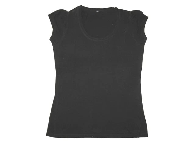 Maglia da Donna T-Shirt Basicshirt U-Cut-Out Tgl M 38 Cotone