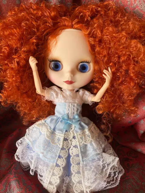 Joint Body 12" Blythe Doll Nude Ginger Hair Matte Face 1/6 Neo Toy BJD with Gift