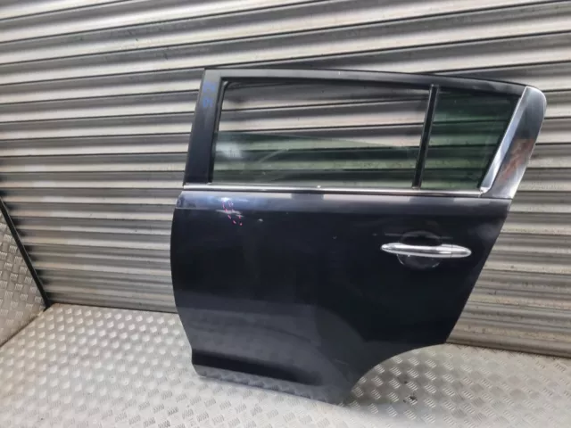 Kia Sportage Mk3 Door Rear Left Passenger Side In Black 2010 - 2015