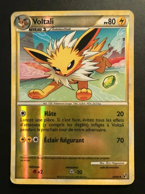 CARTE POKÉMON VOLTALI Reverse (28/90) Pokémon Série HS-Indomptable 2010 ...