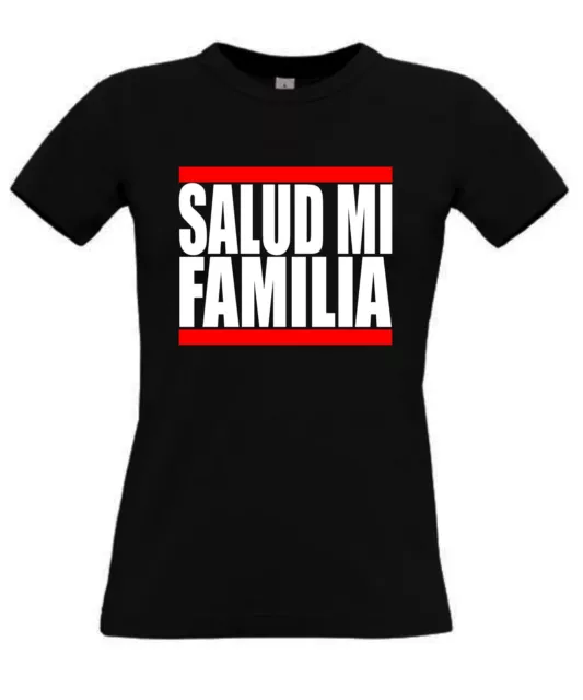 T-shirt donna Salud mi Familia Fast 7 Vin Auto Tuning Diesel Paul Walker cult