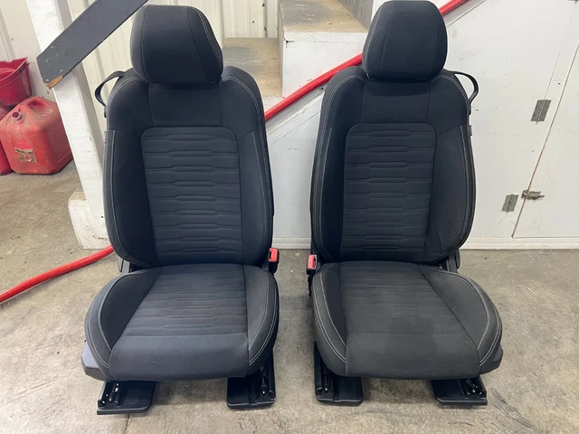 2015-2017 Ford Mustang GT Black Cloth Front Seats Power - OEM 2015-2017 Ford Mustang GT Black Cloth Front Seats Power - OEM