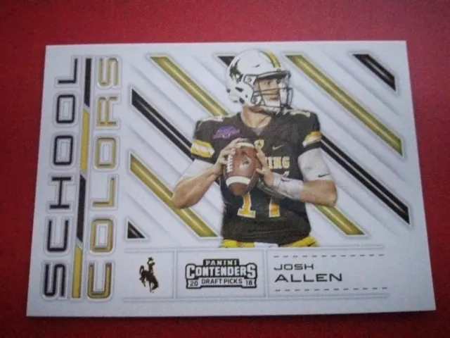2018 Panini Contenders Draft Picks Josh Allen RC School Colors Rookie Card # 3