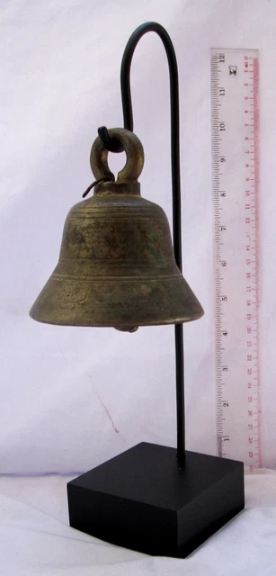CLASSIC 18th.c MANDALAY Bronze Buddhist Temple Bell... Beautiful Tone