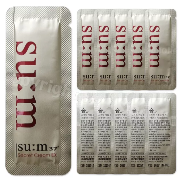 SU:M37 Secret Cream EX 1ml (10pcs ~ 150pcs) Probe Sum37 Newest Version
