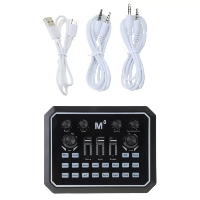External Multi-function Sound Card Bluetooth-compatible Sound Board Live Kits
