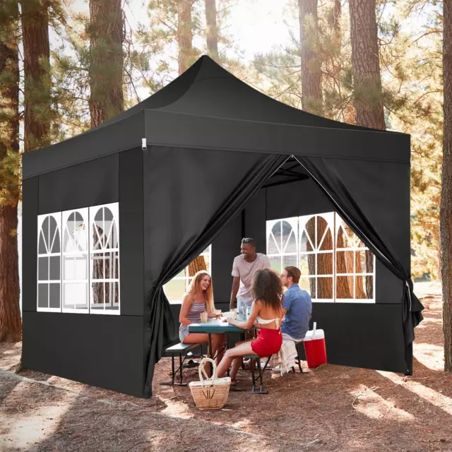 Pop Up Pavillon 3x3m Faltpavillon Wasserdicht Partyzelt Gartenzelt UV Pavillon