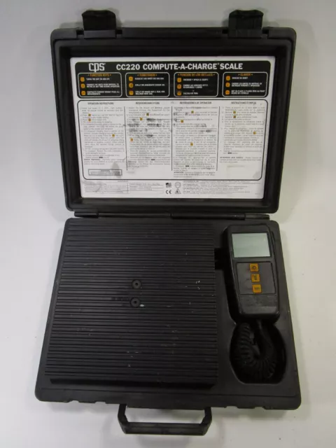 CPS CC220 Refrigerant Charging Scale Compute-A-Charge