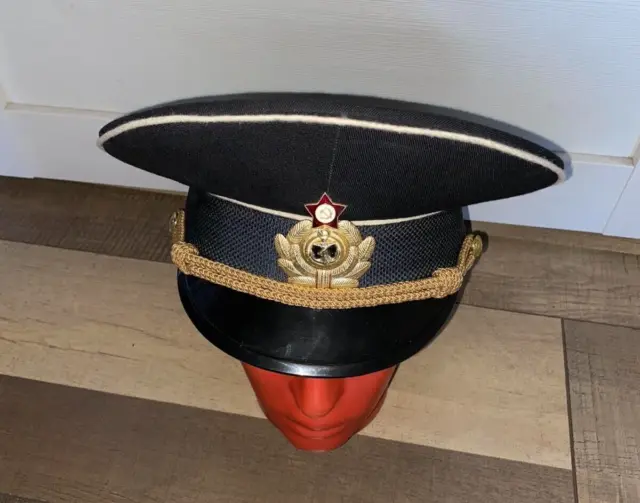 Soviet Russian Visor Cap  NAVY Officer  Army Hat Military 59