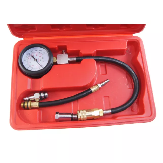 450846 Car Gas Engine Compression Pressure Leak Down Leakage Tester Kit Car Tool