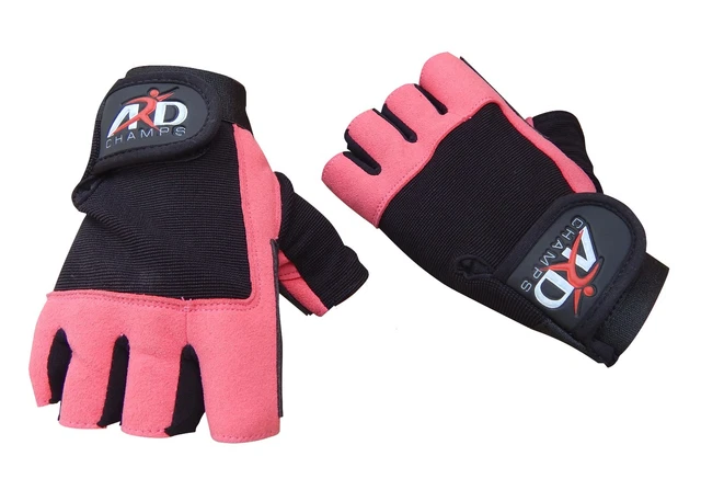 ARD Weight Lifting Gloves Strengthen Training Fitness Gym Exercise Workout B-Pnk