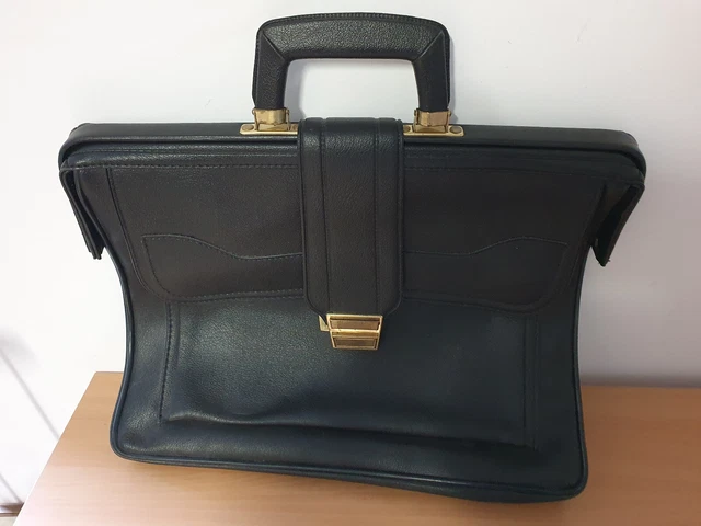 coole Arzttasche, elegante Bürotasche aus Leder, Ledertasche