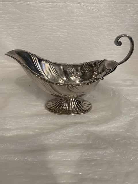 Vintage Rogers 1847 Silver Plated Gravy Boat Neptune I/S 9313 Rare See All Photo