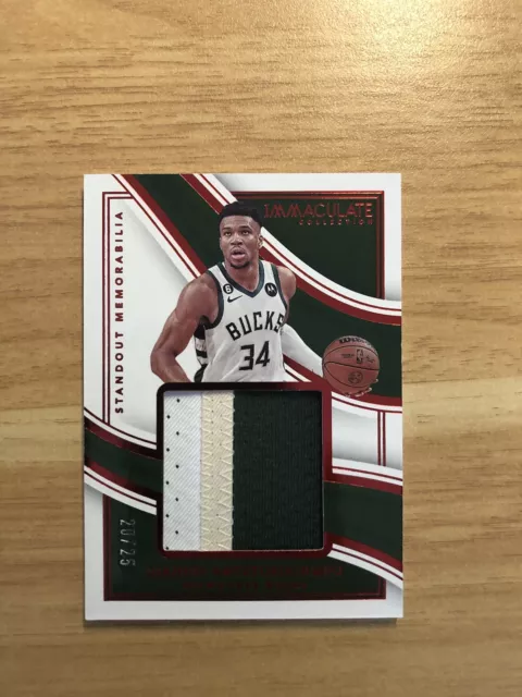 22-23 NBA Panini Immaculate Collection Patch Giannis Antetokounmpo /25 SP Bucks