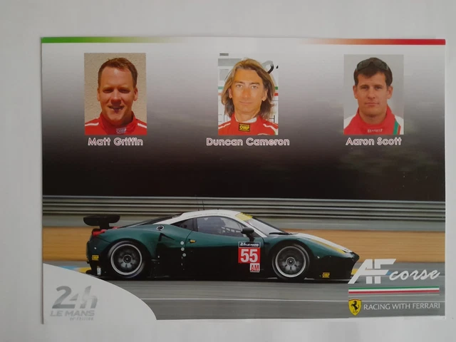 CARTE 24 HEURES Du Mans 2016 Ferrari Af Corse #55 EUR 3,00 - PicClick FR