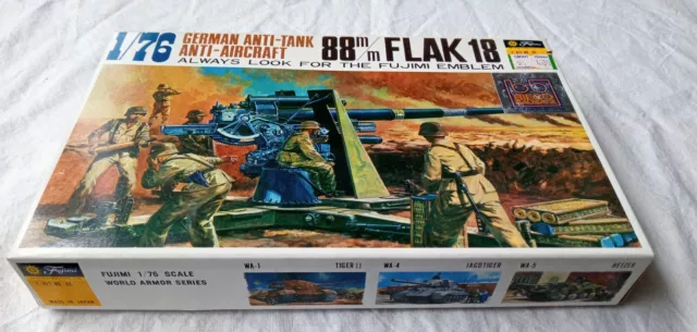 German Anti-Tank 88 m/m FLAK 18 - Fujimi  WWII Bausatz Diorama No 2  M 1/76 2