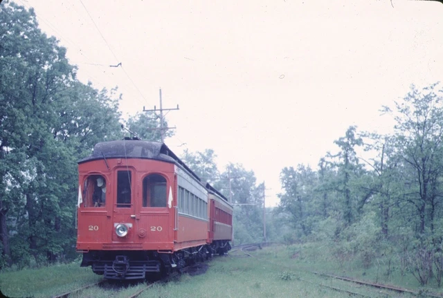 CA&E Chicago Aurora & Elgin Interurban Car Kodachrome original Kodak Slide