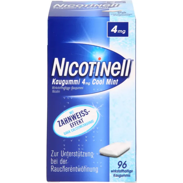 Nicotinell Kaugummi 4 mg Cool Mint, 96.0 St. Kaugummi 6580375