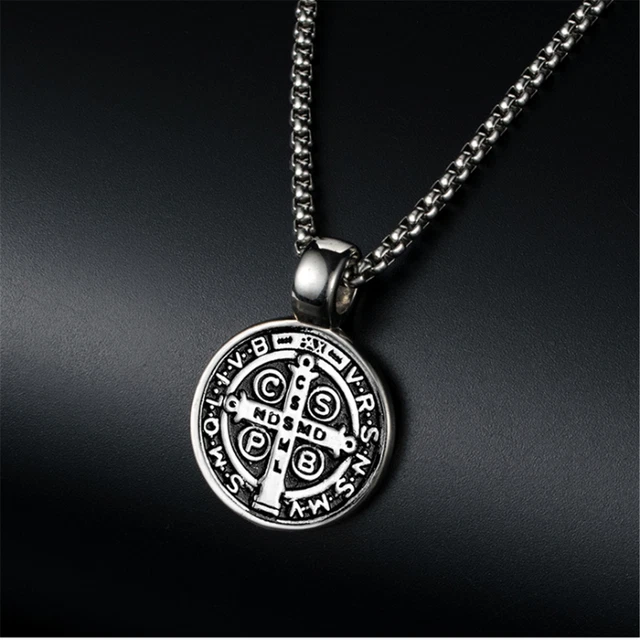 Cupimatch Collana Uomo E Donna Con Crocifisso In Acciaio Inox 316L, Catena 55,8 Cm, Idea Regalo Prima Comunione/Cresima
