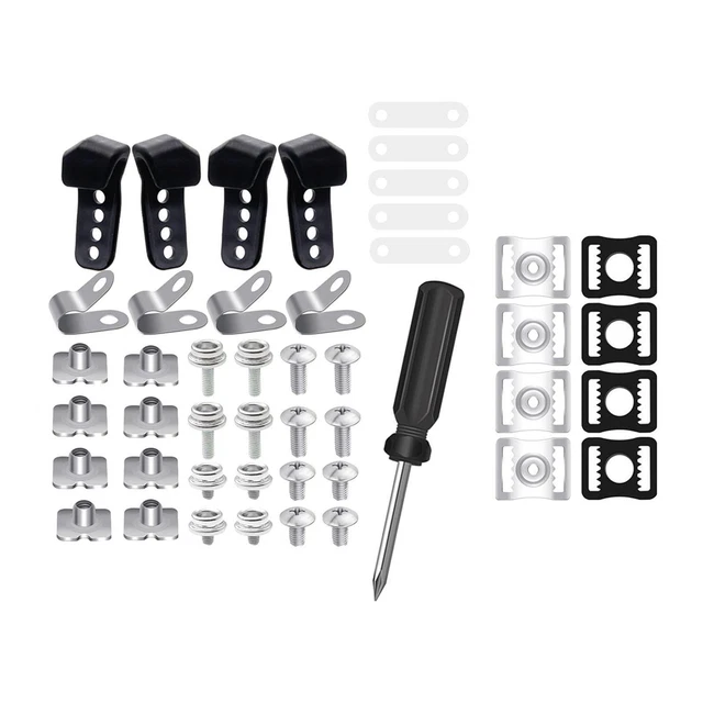 61 Pcs Ice Hockey Visor Hardware Kit Screws Washers Nuts for Baseball