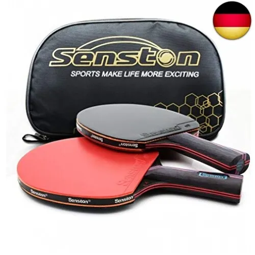 Senston Professional Tischtennisschläger 2-Spieler-Set mit