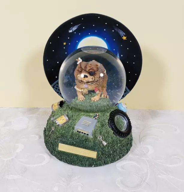 Westland Giftware Gary Patterson Junkyard Dog #4728 Musical Glitter Snow Globe