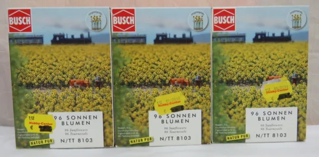 Busch : 3 x 8103 " 96 Sonnenblumen "