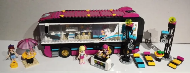 Autobús turístico LEGO Friends 41106 estrella pop - casi completo con instrucciones