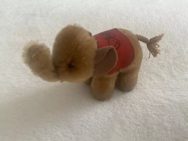 Vintage 1960's Original Steiff Mini Elephant - Mohair