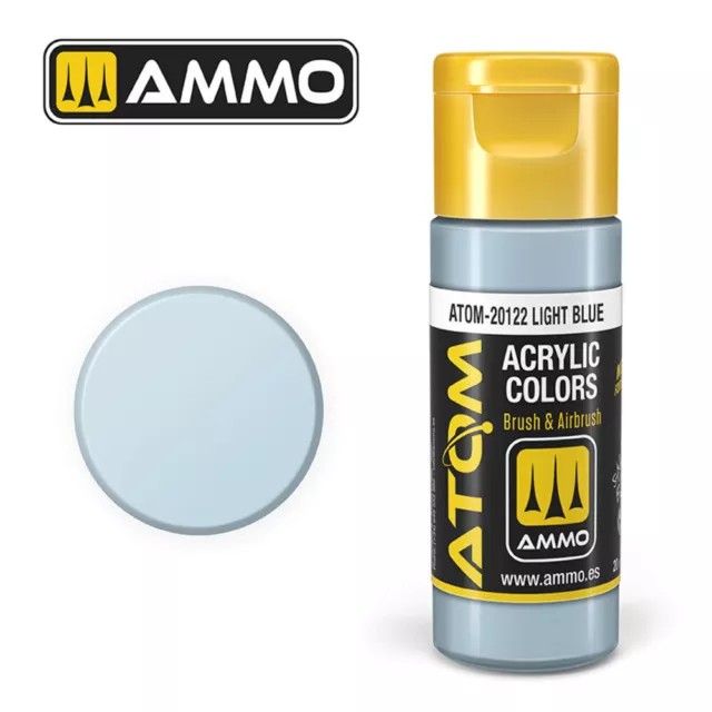 Ammo MIG ATOM-20122 - ATOM COLOR Light Blue 20ml - Neu