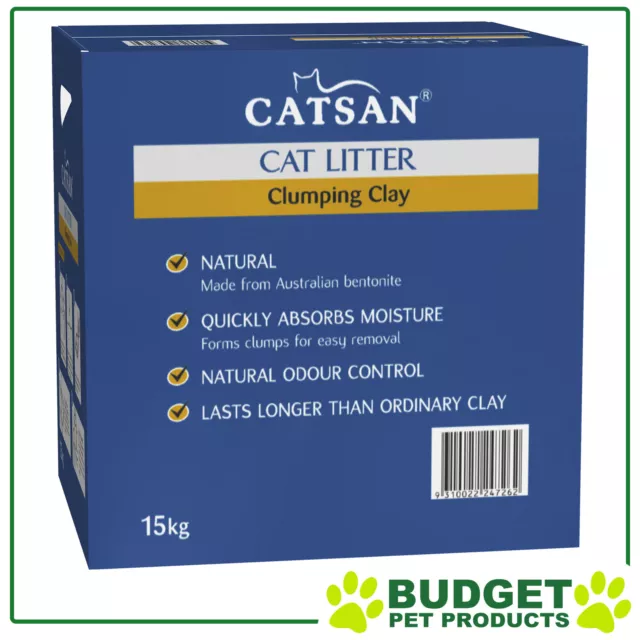 Catsan Clumping Clay Litter For Cats 15kg