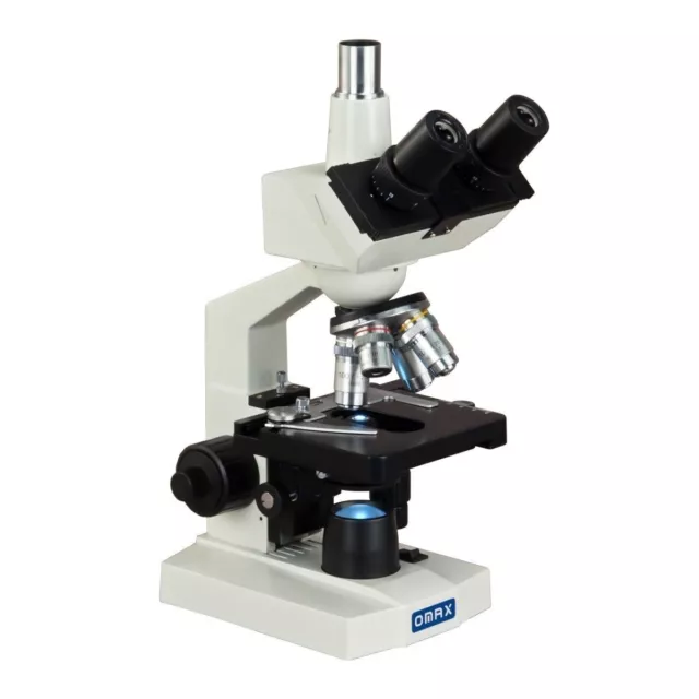 OMAX 40X-2000X LED Trinocular Biological Compound Microscope w Mechanical Stage