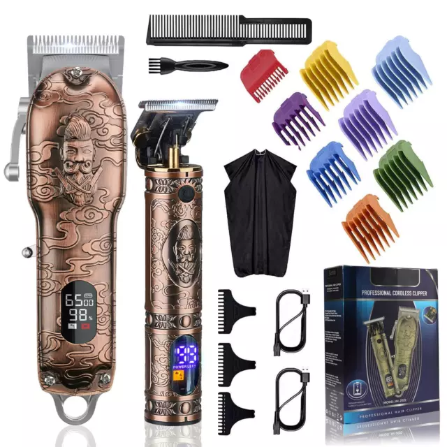 Cortadora Kit De Pelo Para Barberos Peluqueros Corta Cabello Como Profesional US