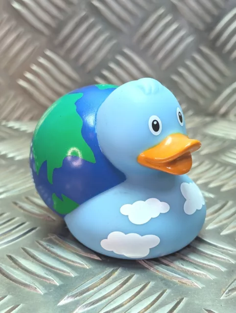 Collectable LILALU Rubber Duck - "GLOBUS" Rare Model ~ Squeaking Bath Duck Toy 2