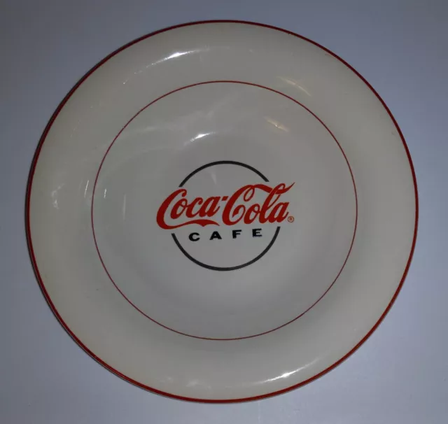 Gibson "Coca Cola Cafe"  COKE, 9" Deep Salad Plate, Soup Bowl, 2001